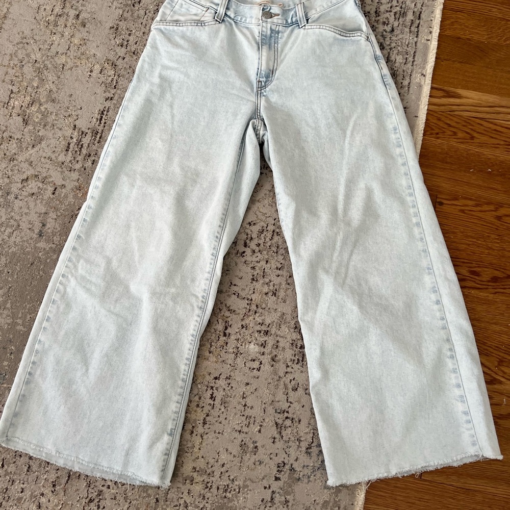 Levi's Light Blue ‘94 Baggie Wide Leg Jeans. Size 29 Petite/short length.